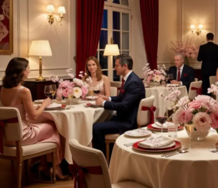Table privatisée à l’Atelier Cerise, dressée pour un événement privé dans une ambiance chaleureuse et contemporaine.