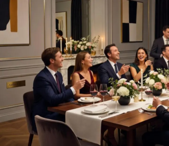 Table privatisée en soirée à l’Atelier Cerise, avec décor chaleureux et lumière tamisée pour un événement mémorable.
